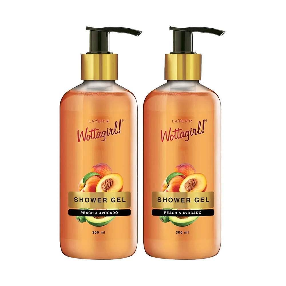 Layer'r Wottagirl Peach & Avocado Shower Gel (Pack Of 2)