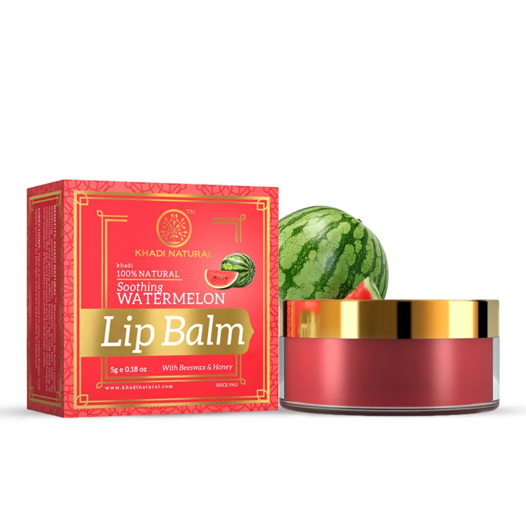 Khadi Natural Lip balm Watermelon with Beeswax & Honey - (5gm)