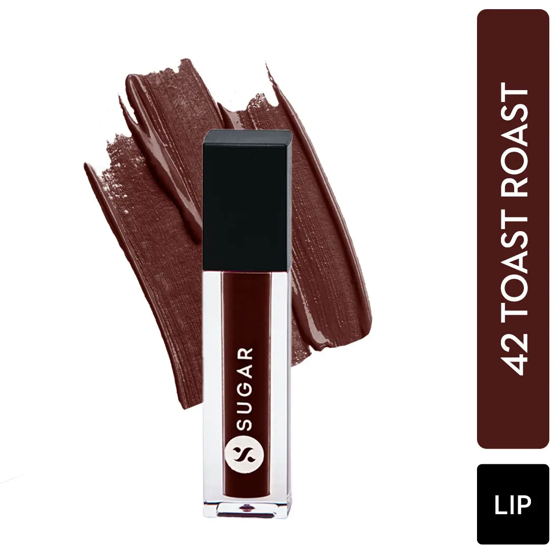 SUGAR Cosmetics - Smudge Me Not - Mini Liquid Lipstick - 42 Toast Roast - 1.1 ml - Ultra Matte Liquid Lipstick, Transferproof and Waterproof, Lasts Up to 12 hours