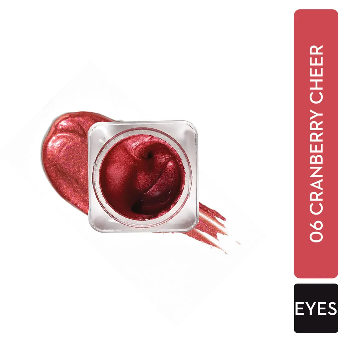 SUGAR Cosmetics - Eye Love - Jelly Eyeshadow - 06 Cranberry Cheer - Longlasting, Gel Based Eyeshadow with a High Shiny Finish