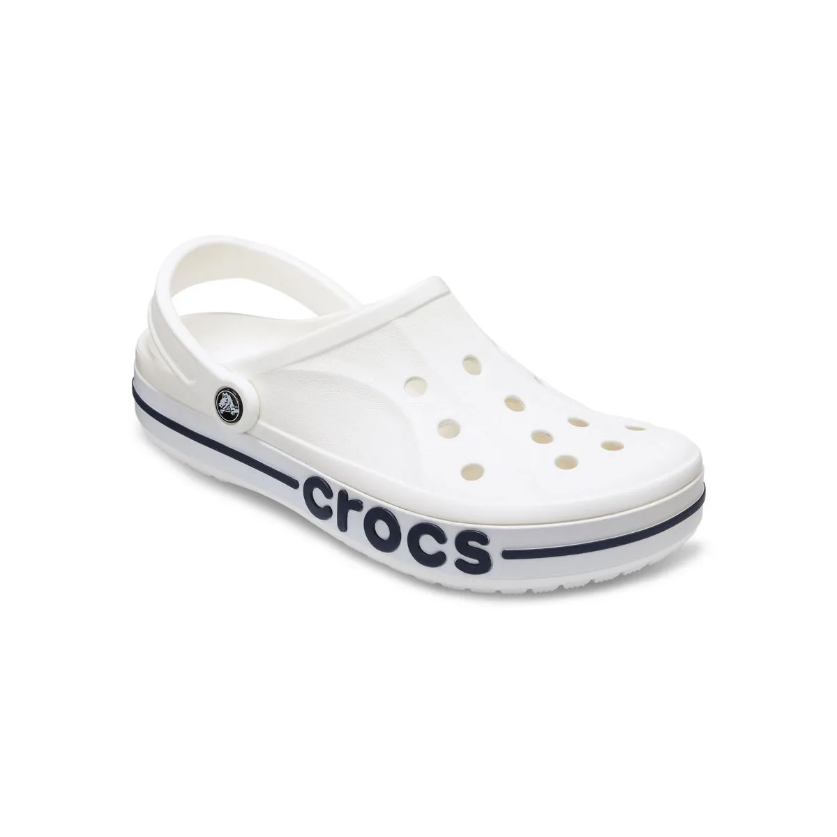 Crocs White Bayaband Unisex Clogs (EURO 42-43)