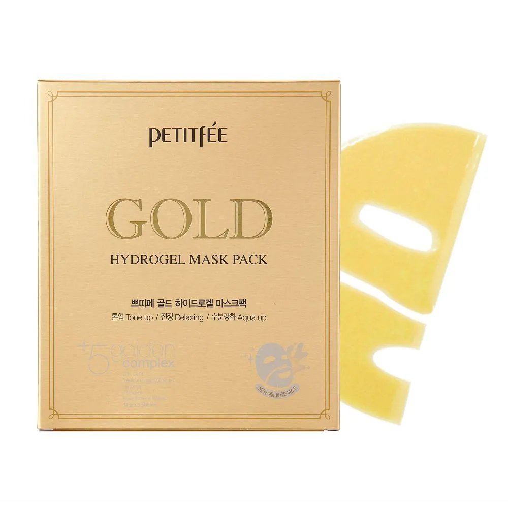 Petitfee Gold Hydrogel Sheet Mask Pack Of 5