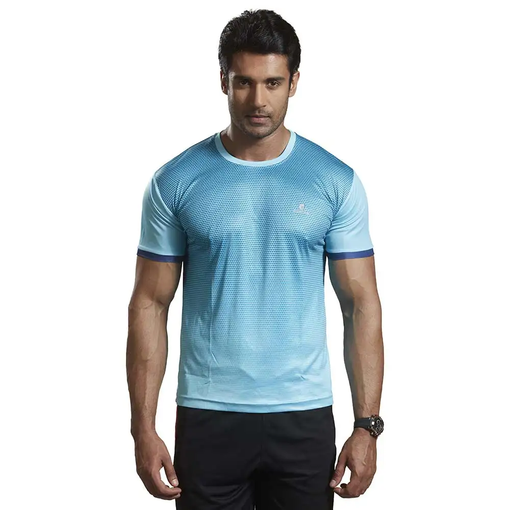 Omtex Active Wear T-Shirts - 1602,  Blue  Medium