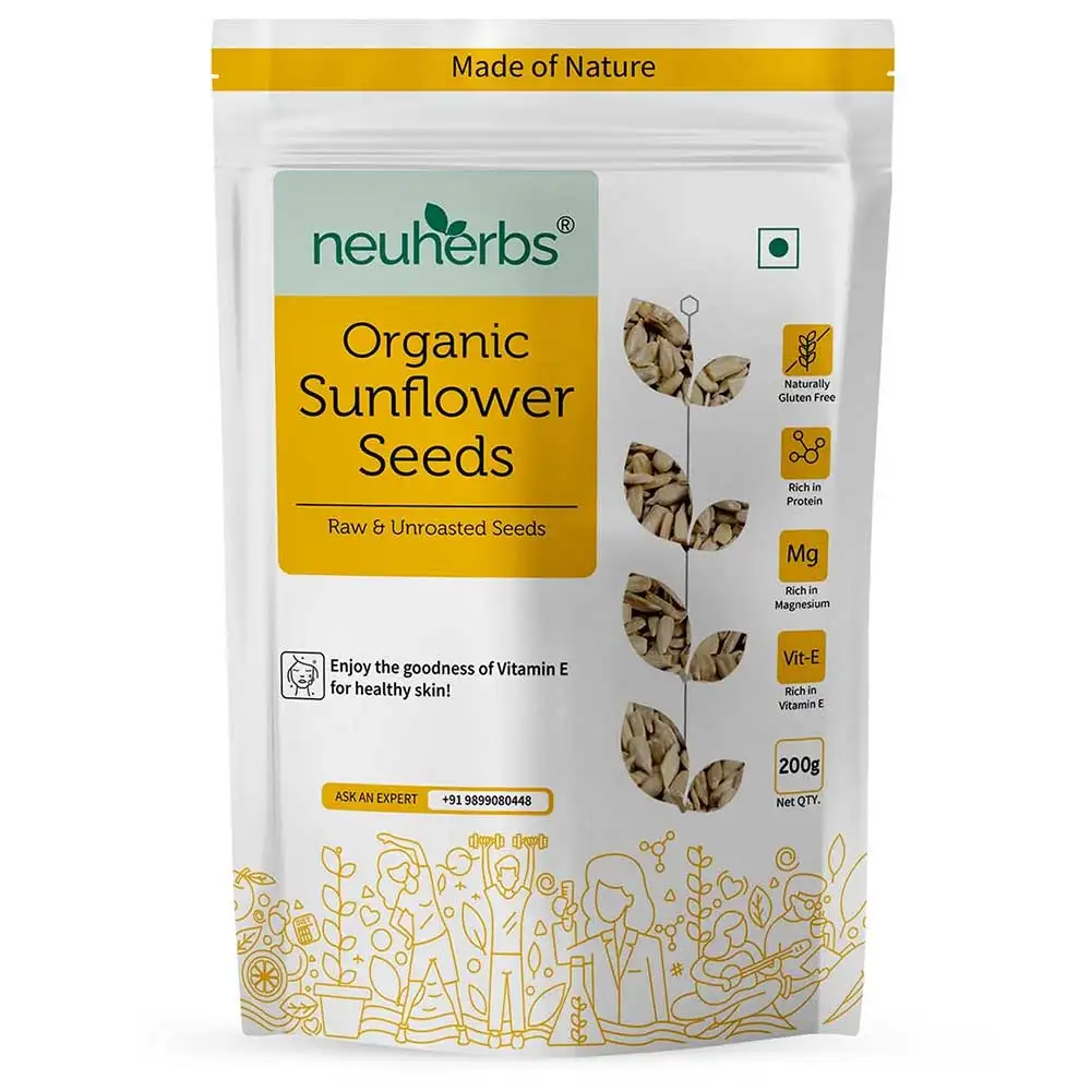 Neuherbs Organic Sunflower Seeds,  Unflavoured  200 g