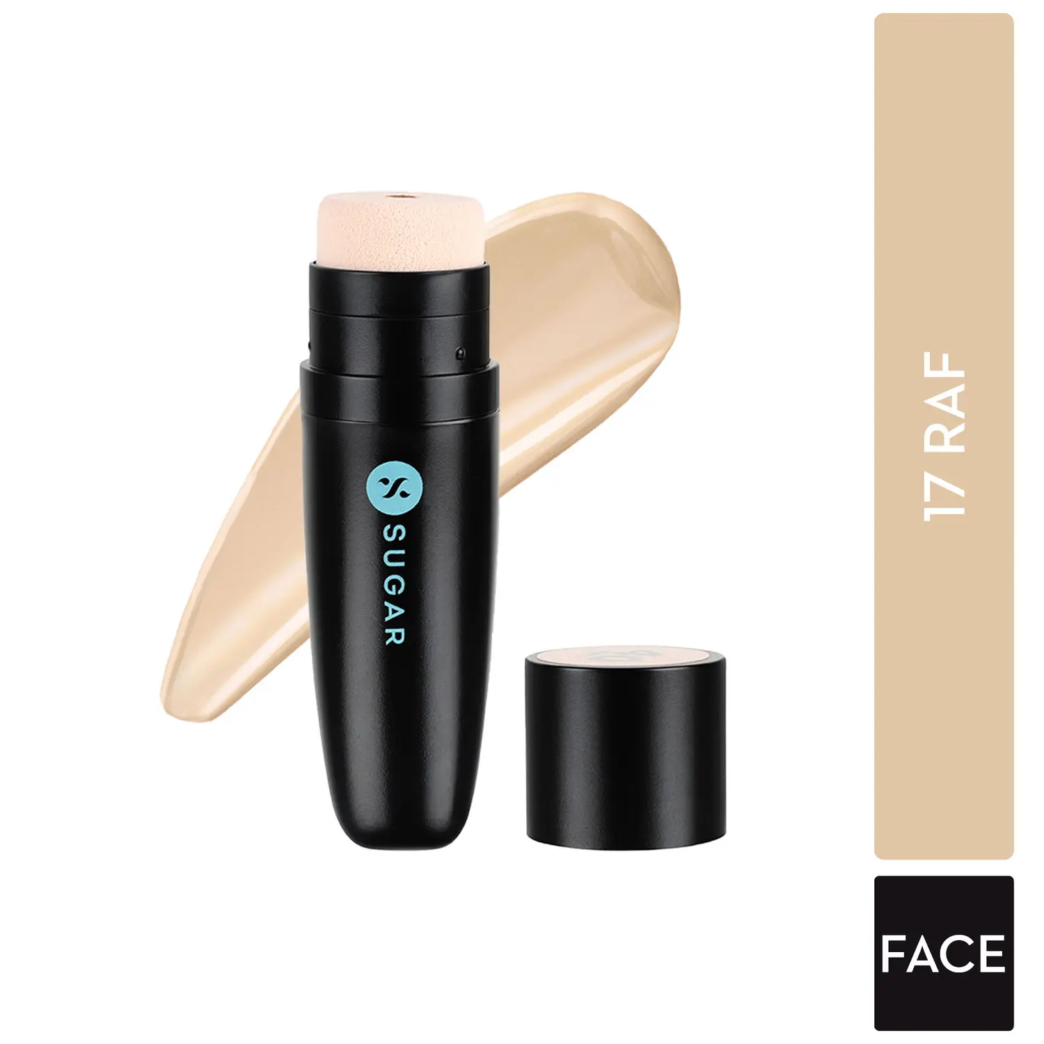 SUGAR Cosmetics Aquaholic Long-Lasting Creamy Hydrating Foundation with Built-in Cushion Applicator - 17 Raf