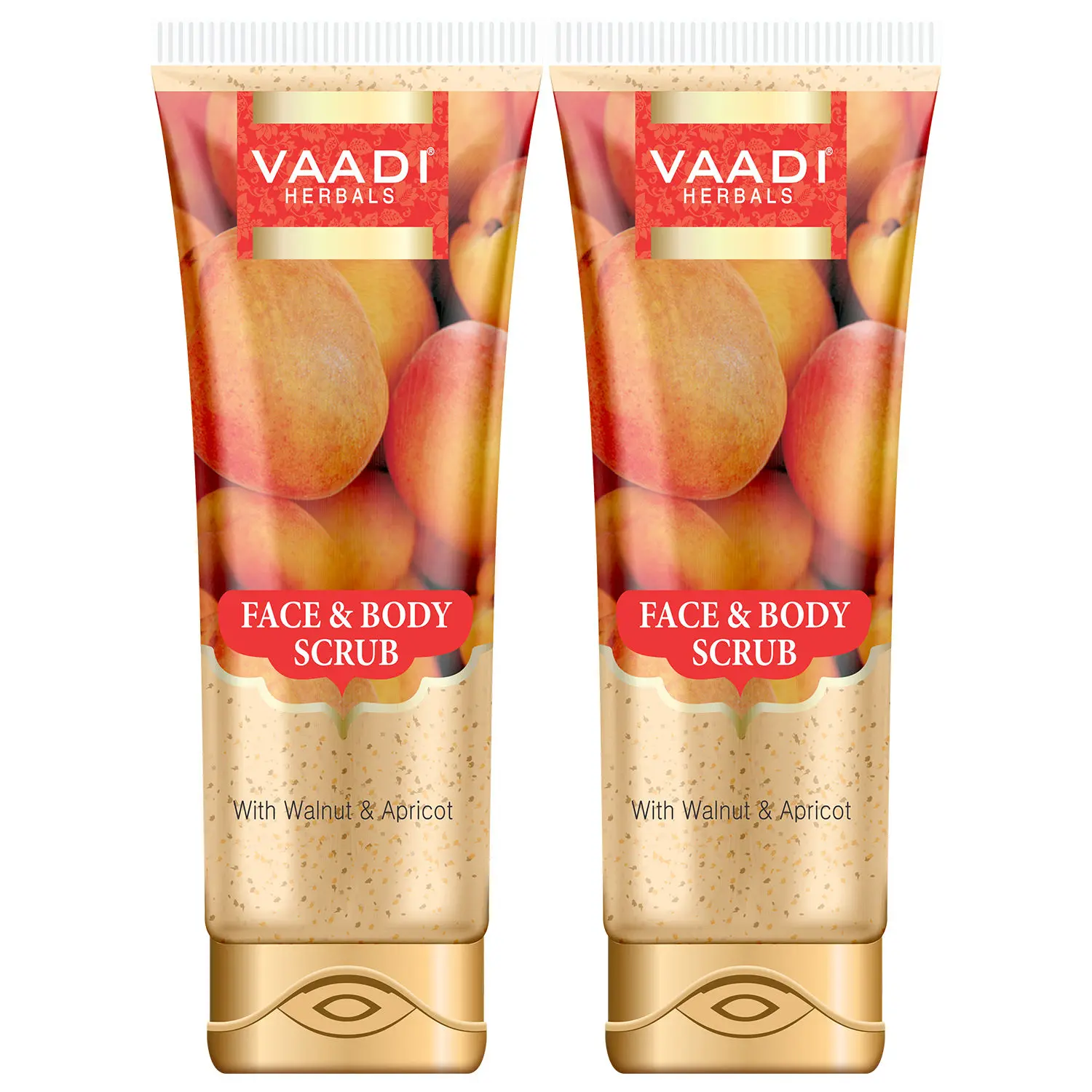 Vaadi Herbals Value Pack Of Face & Body Scrub With Walnut & Apricot (110 g X 2)