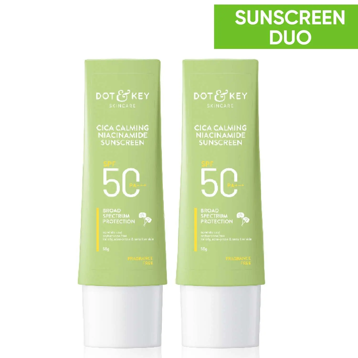 Dot & Key Cica Calming Niacinamide Sunscreen SPF 50 PA+++ Duo