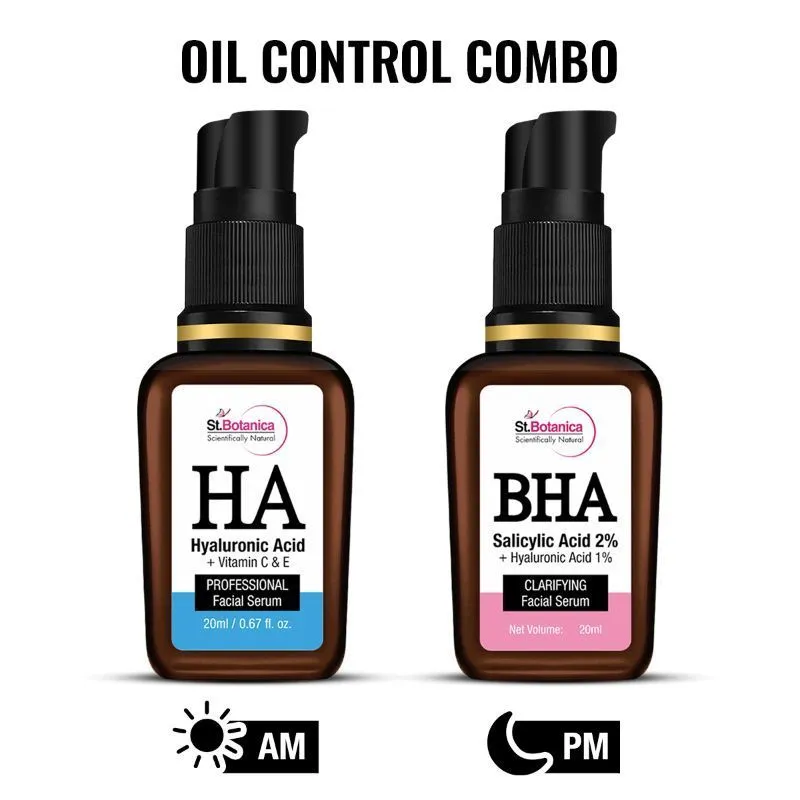 St.Botanica Oil Control Combo Hyaluronic Acid + Salicylic Acid Face Serum