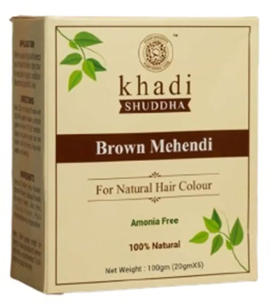 Khadi Shuddha Brown Mehndi For Natural Hair Colour (100 g)