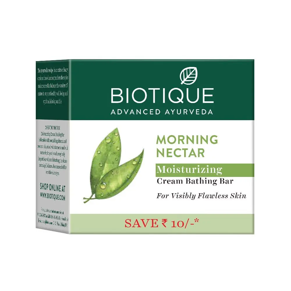 Biotique Morning Nectar Moisturizing Cream Bathing Bar 75g X 3 Combo