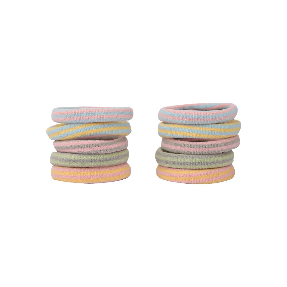 Bellofox Basic Stripe Hairties - Set Of 10