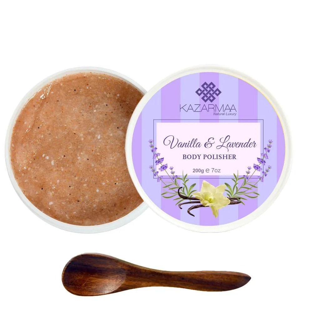 Kazarmaa Vanilla & Lavender Exfoliating Body Polisher With Shea Butter & Vitamin -e