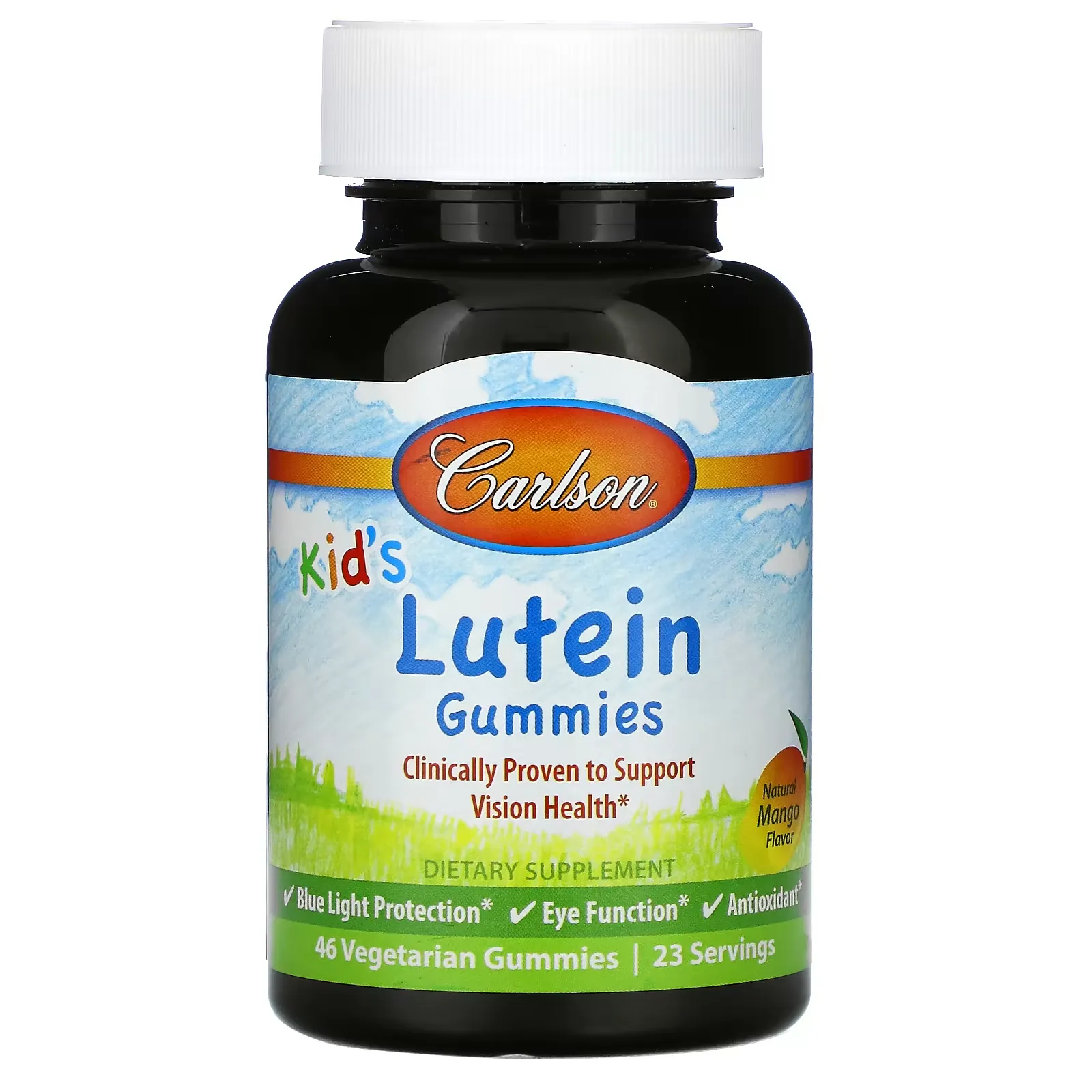 Kid's Lutein Gummies, Natural Mango, 46 Vegetarian Gummies