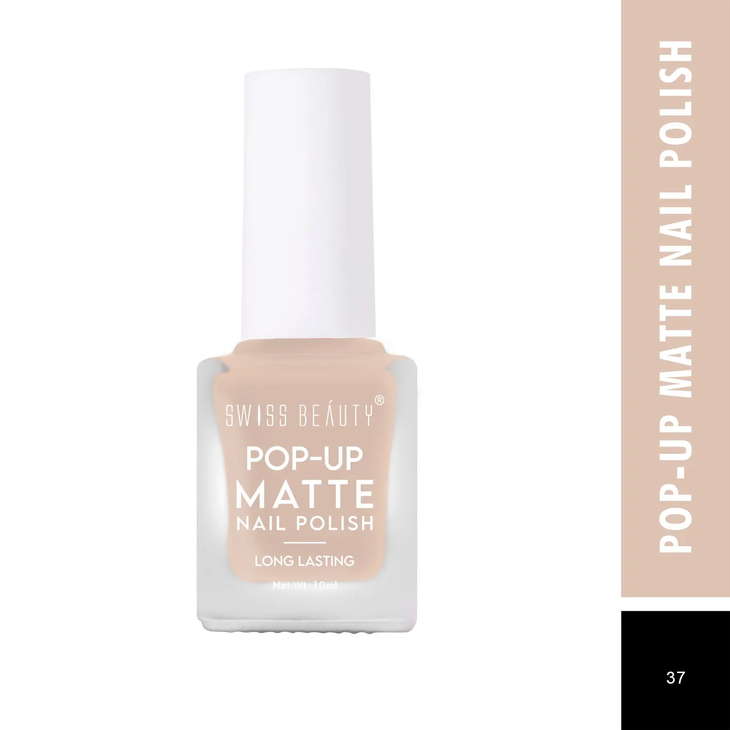 Swiss Beauty POP-UP Matte Nail Polish 37 Cream (10 ml)