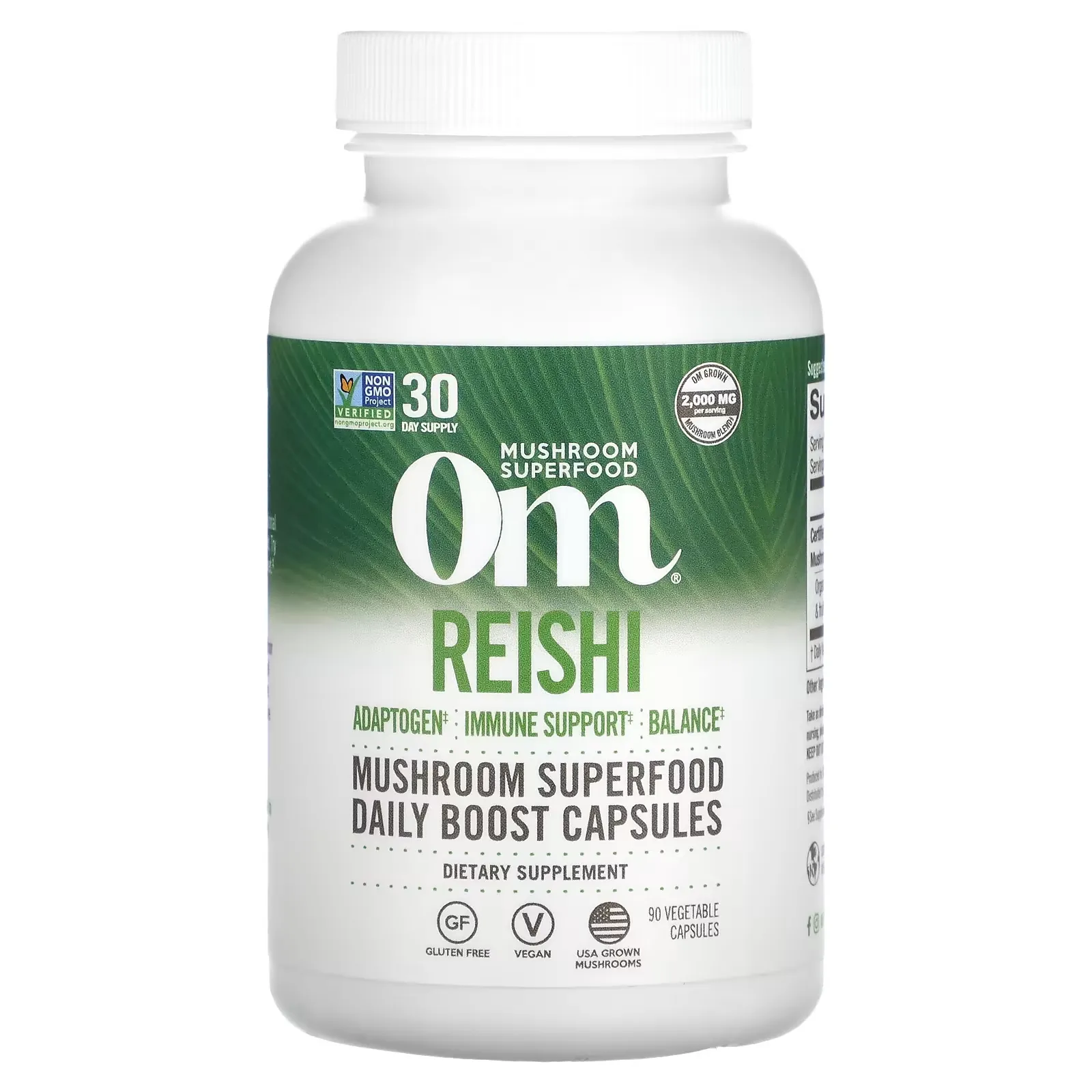 Reishi, 2,000 mg, 90 Vegetable Capsules