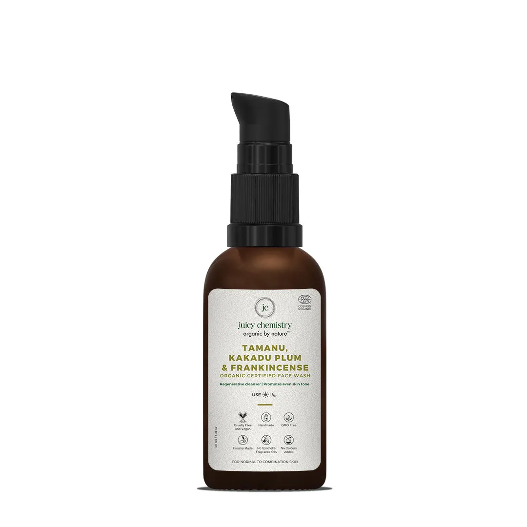 Juicy Chemistry Tamanu, Kakadu Plum & Frankincense Organic Face Wash