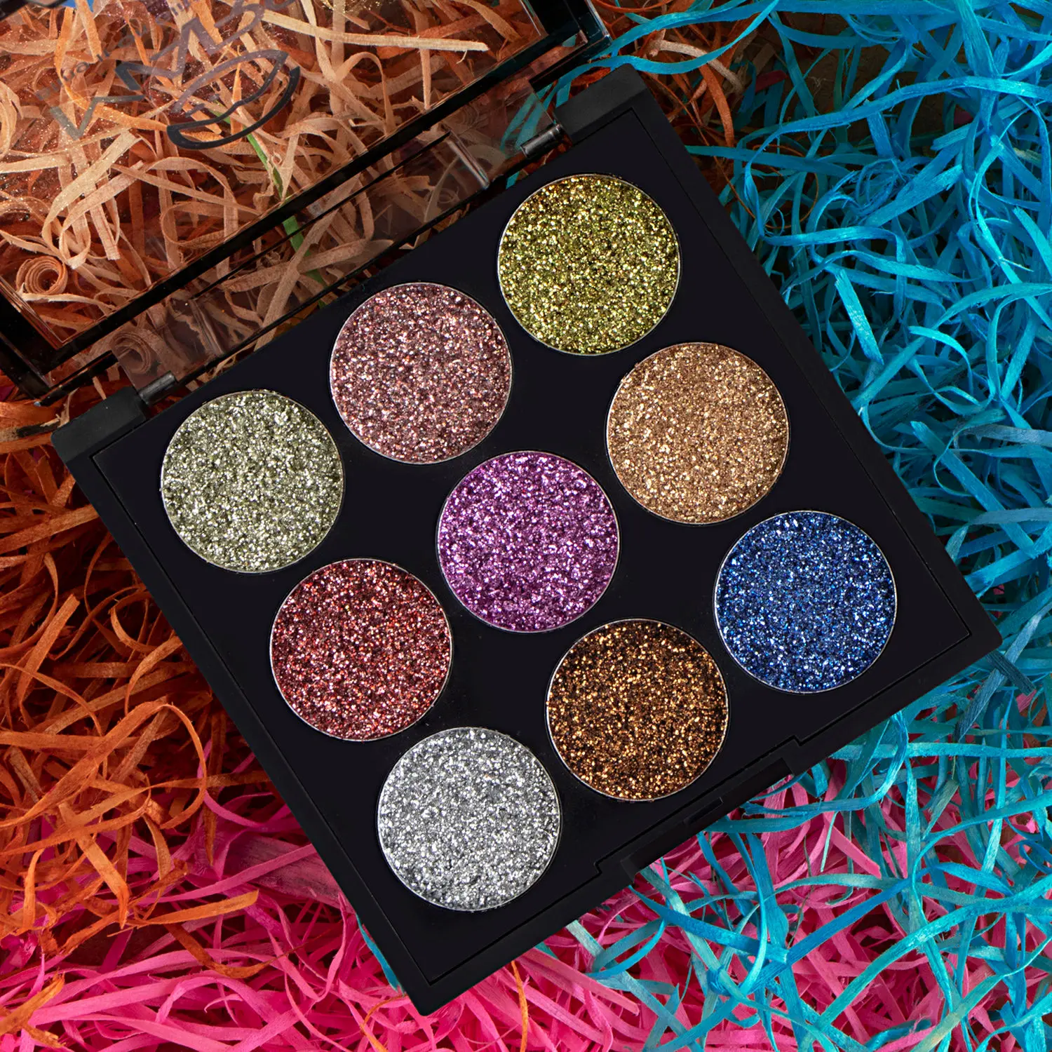 MARS Bling it on Glitter Eyeshadow Palette with 9 Highly Pigmented Colors - 02 | 7.65g