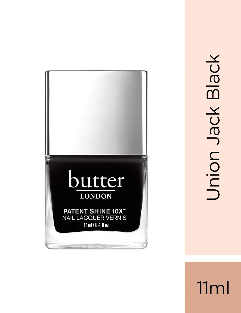 Butter London Patent Shine 10X Nail Lacquer - Union Jack Black