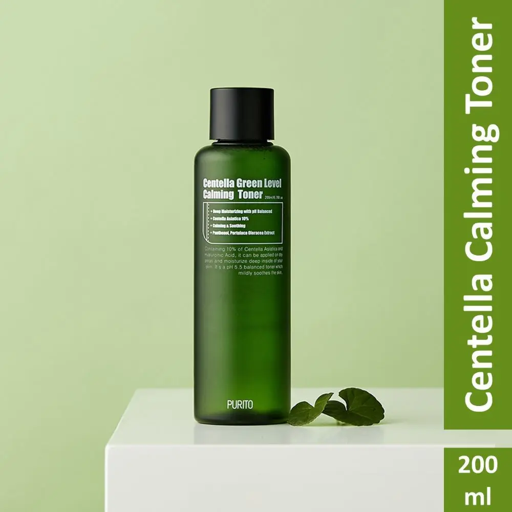 PURITO Centella Green Level Calming Toner (200ml) | Korean Skin Care