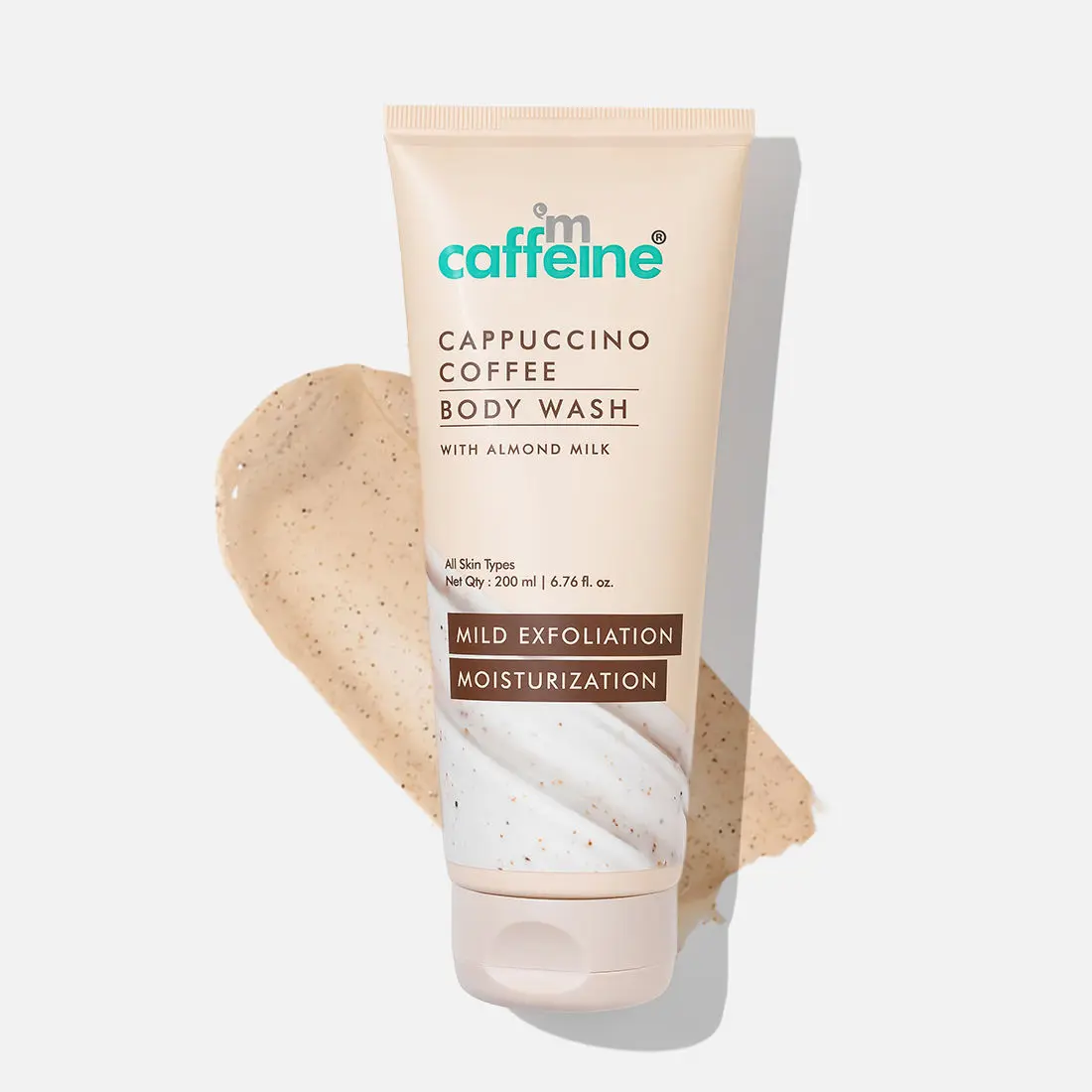 mCaffeine Cappuccino Coffee Body Wash Tube_200 ml