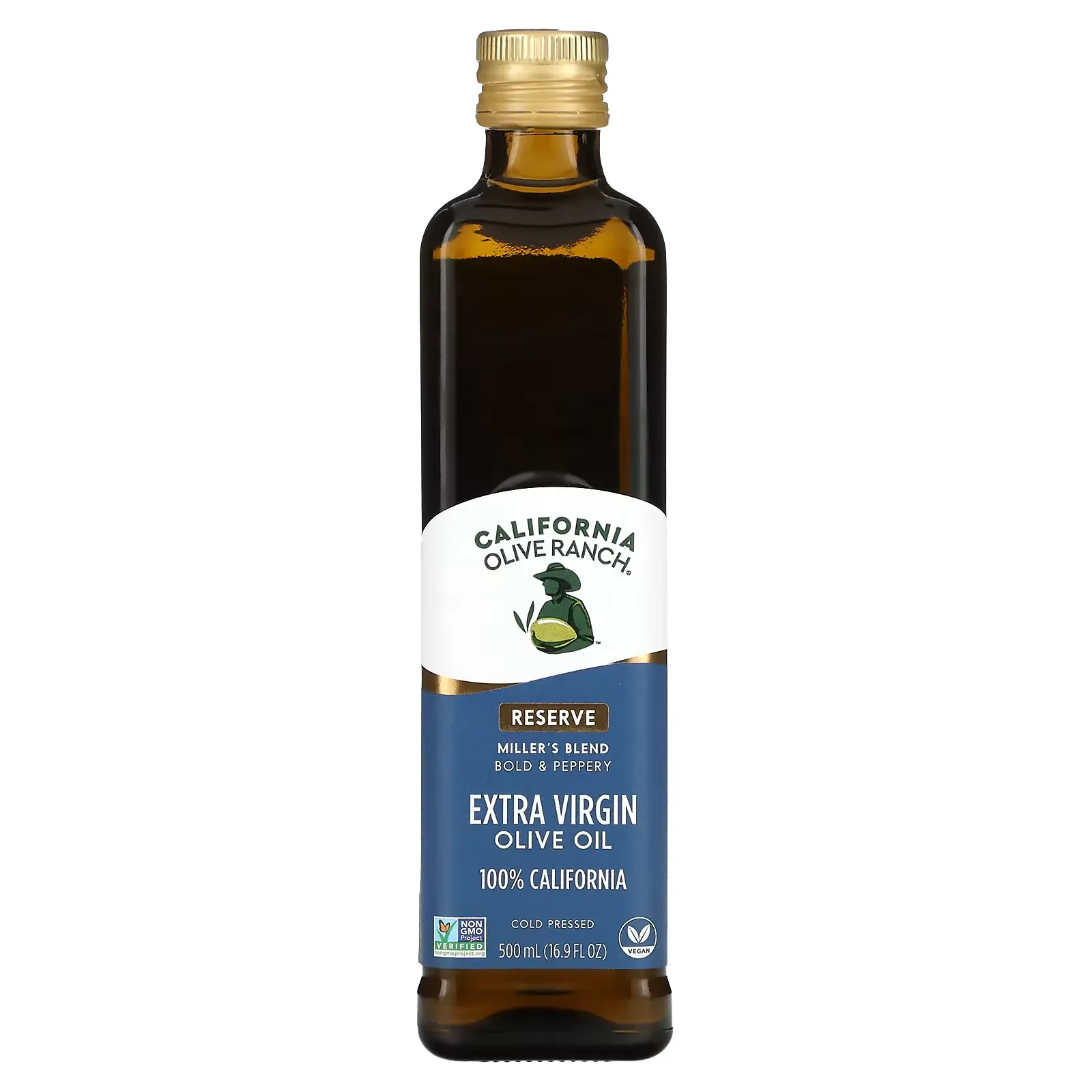 100% California, Extra Virgin Olive Oil, Miller's Blend, 16.9 fl oz (500 ml)