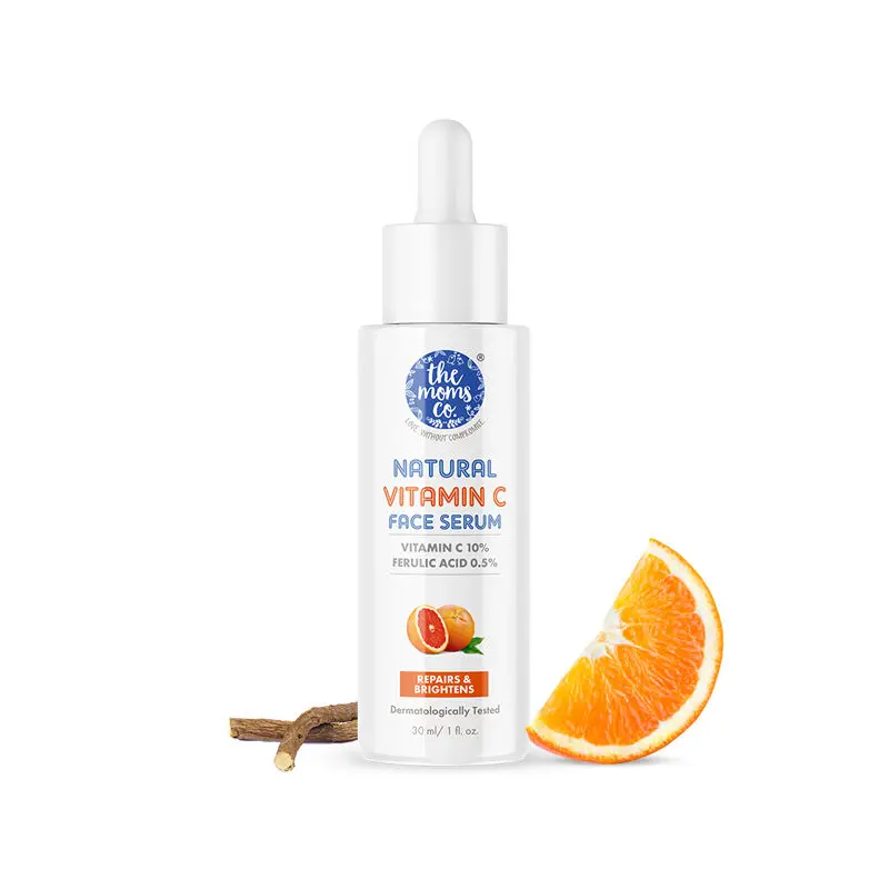 The Moms Co. Natural Vitamin C Face Serum with Vitamin C for a Naturally Brighter and Even Toned Skin