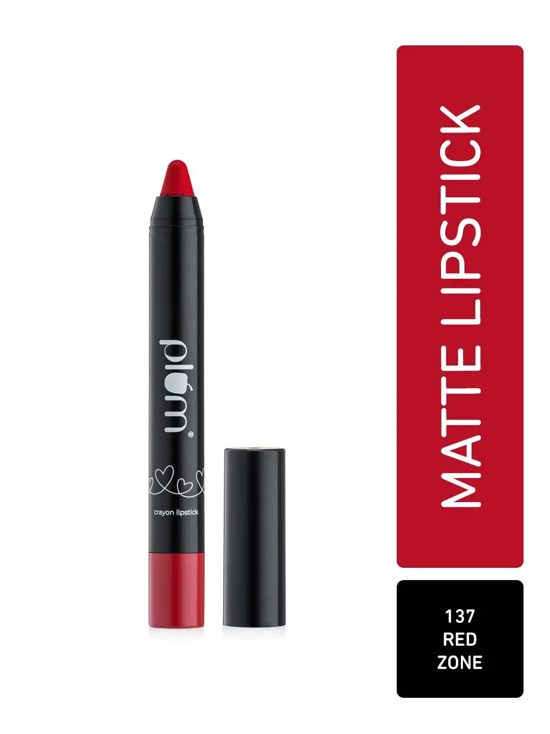 Plum Twist & Go Matte Lipstick |Airbrushed Finish | Long Lasting | Red Zone - 137 (Chilly Red)