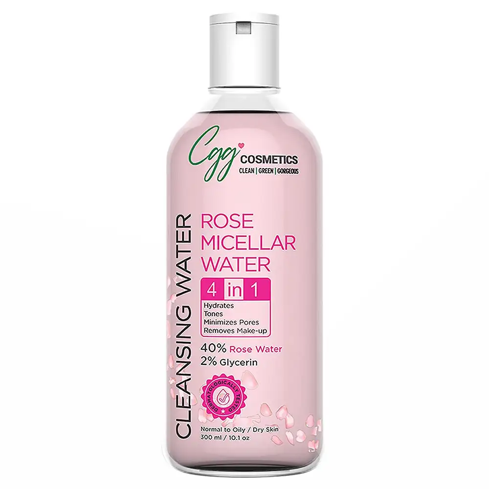 CGG Cosmetics Rose Micellar Water Cleansing Water,  300 ml  Normal to Oily/Dry Skin