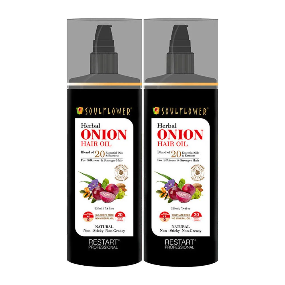 Soulflower Onion Hair Oil Oil - Pack of 2