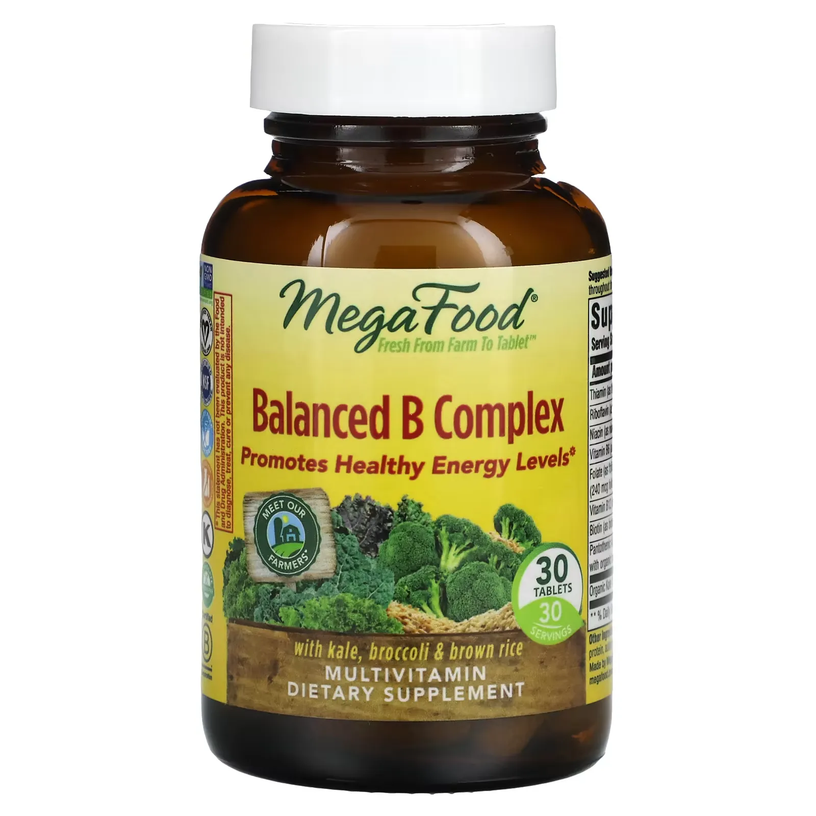 Balanced B Complex, 30 Tablets