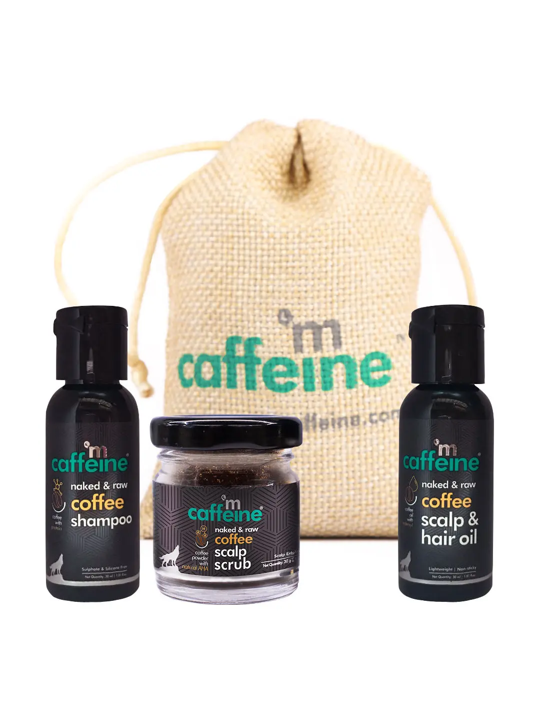mCaffeine Mini Coffee Hair Fall Control Kit (90 gm)