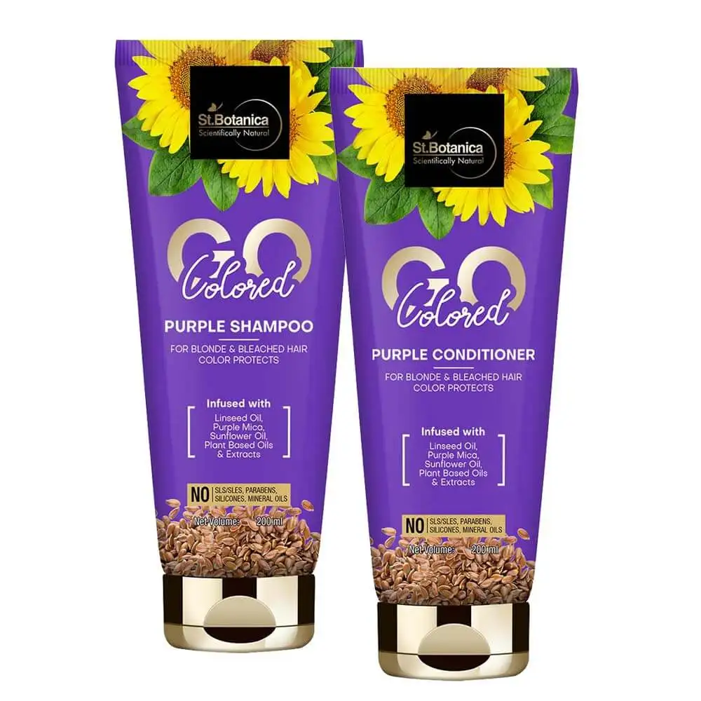 St.Botanica Go Colored Purple Shampoo + Conditioner,  2 Piece(s)/Pack  200 ml Each