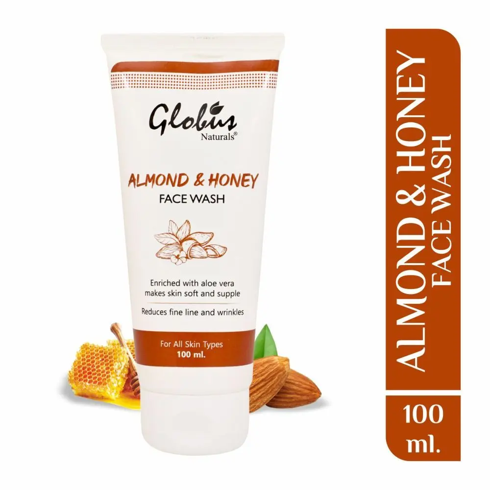 Globus Naturals Almond & Honey Gentle Face wash (100 ml)