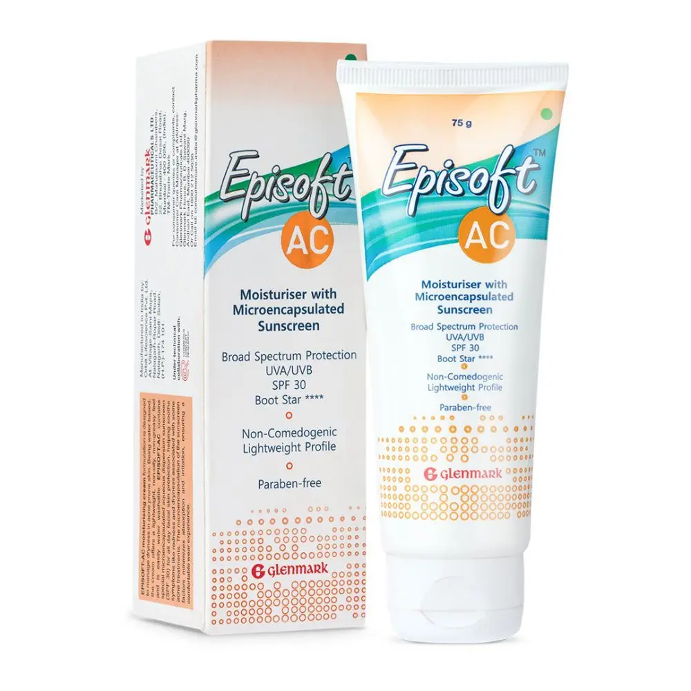 Episoft AC Moisturiser with Microencapsulated Sunscreen, SPF 30+