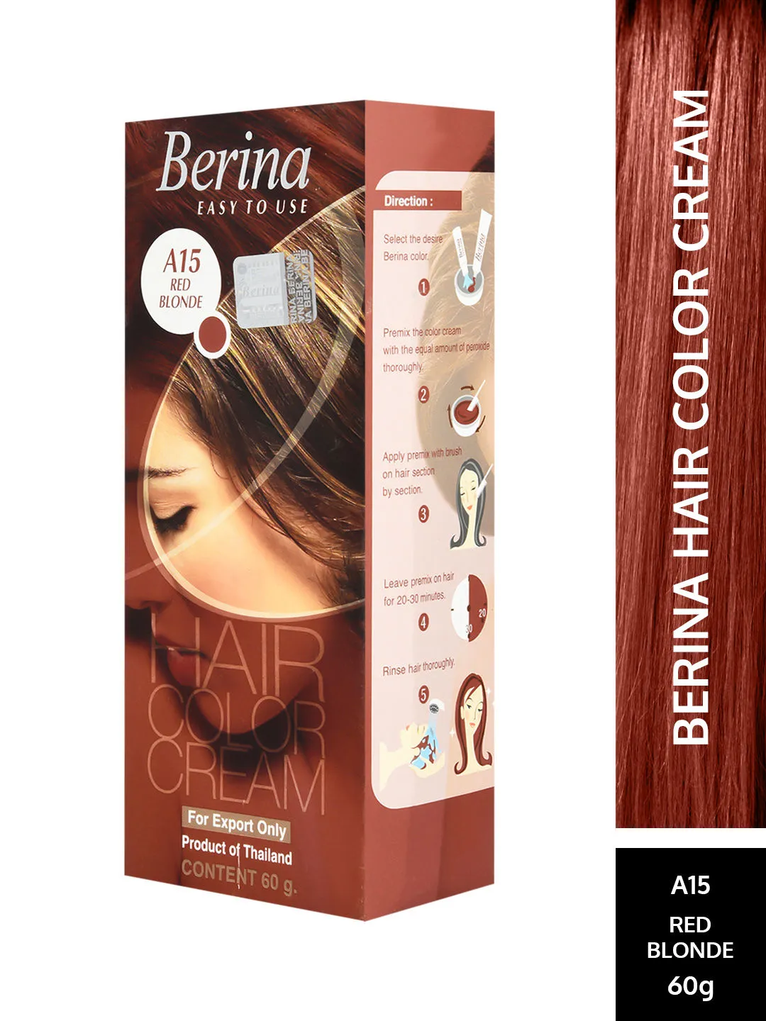 Berina Hair Color Cream - Red Blonde