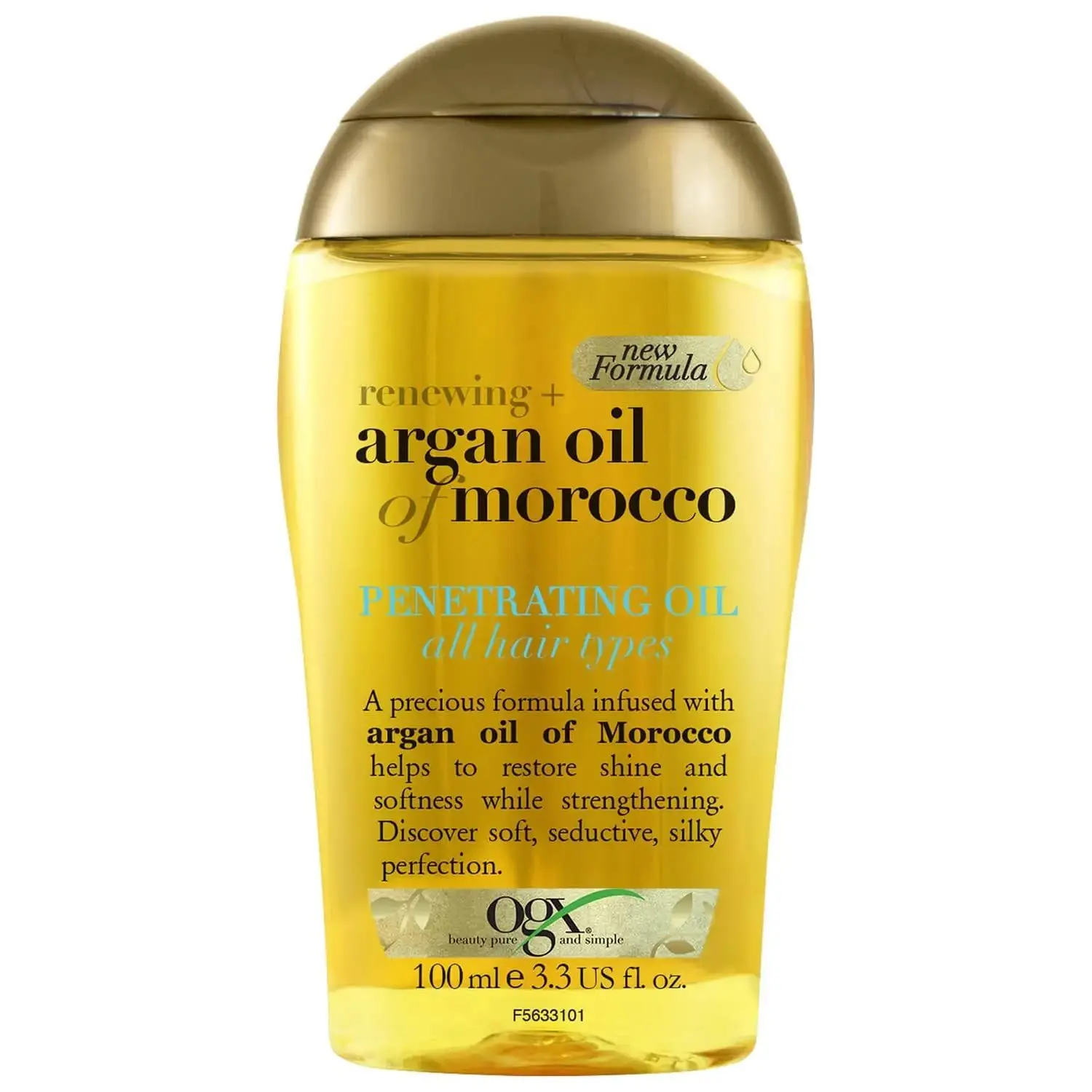 OGX Hair Oil, Renewing + Argan Oil Of Morocco, Penetrating Oil, Dry and Coarse Hair Types, 100 ml