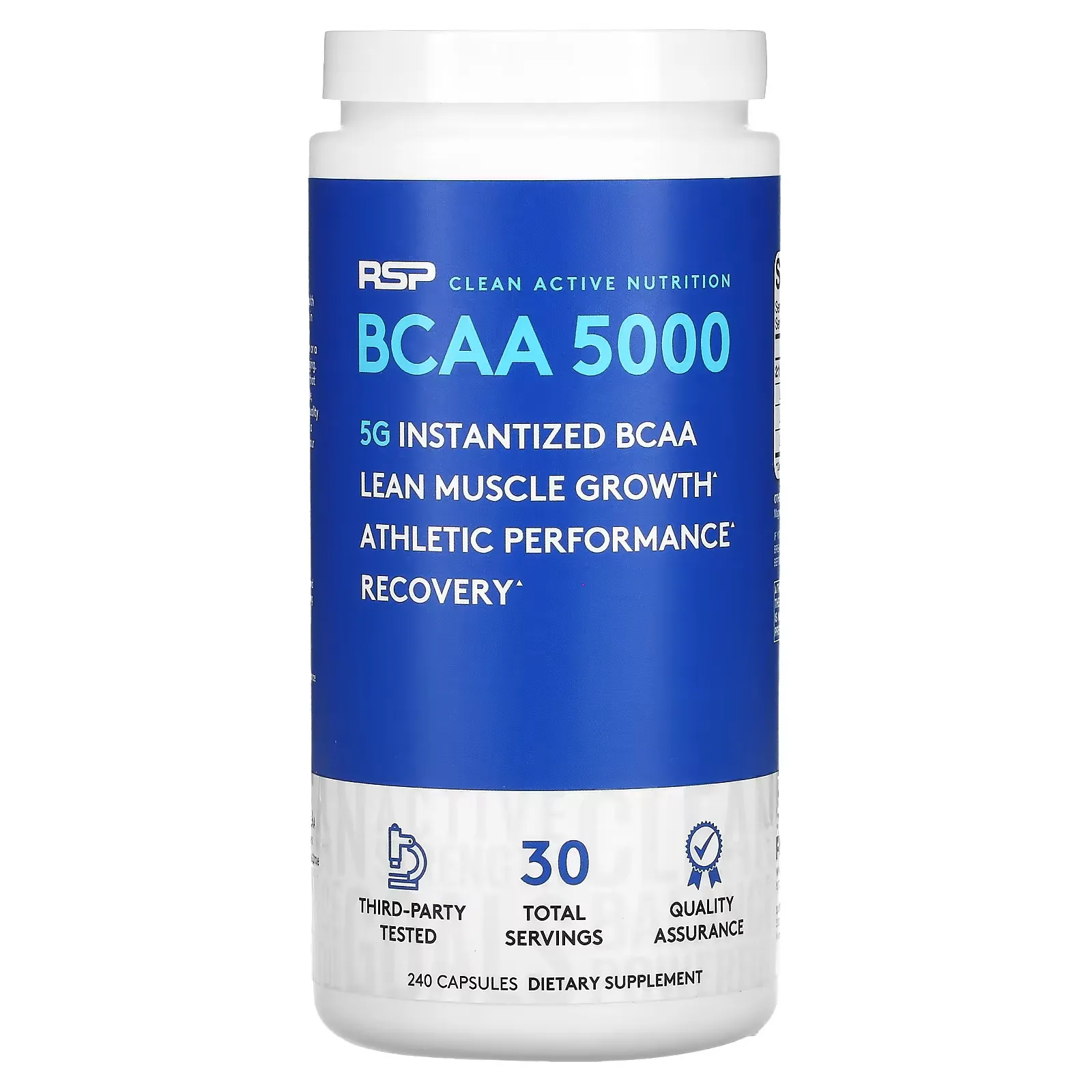 BCAA 5000, Instantized BCAA, 240 Capsules