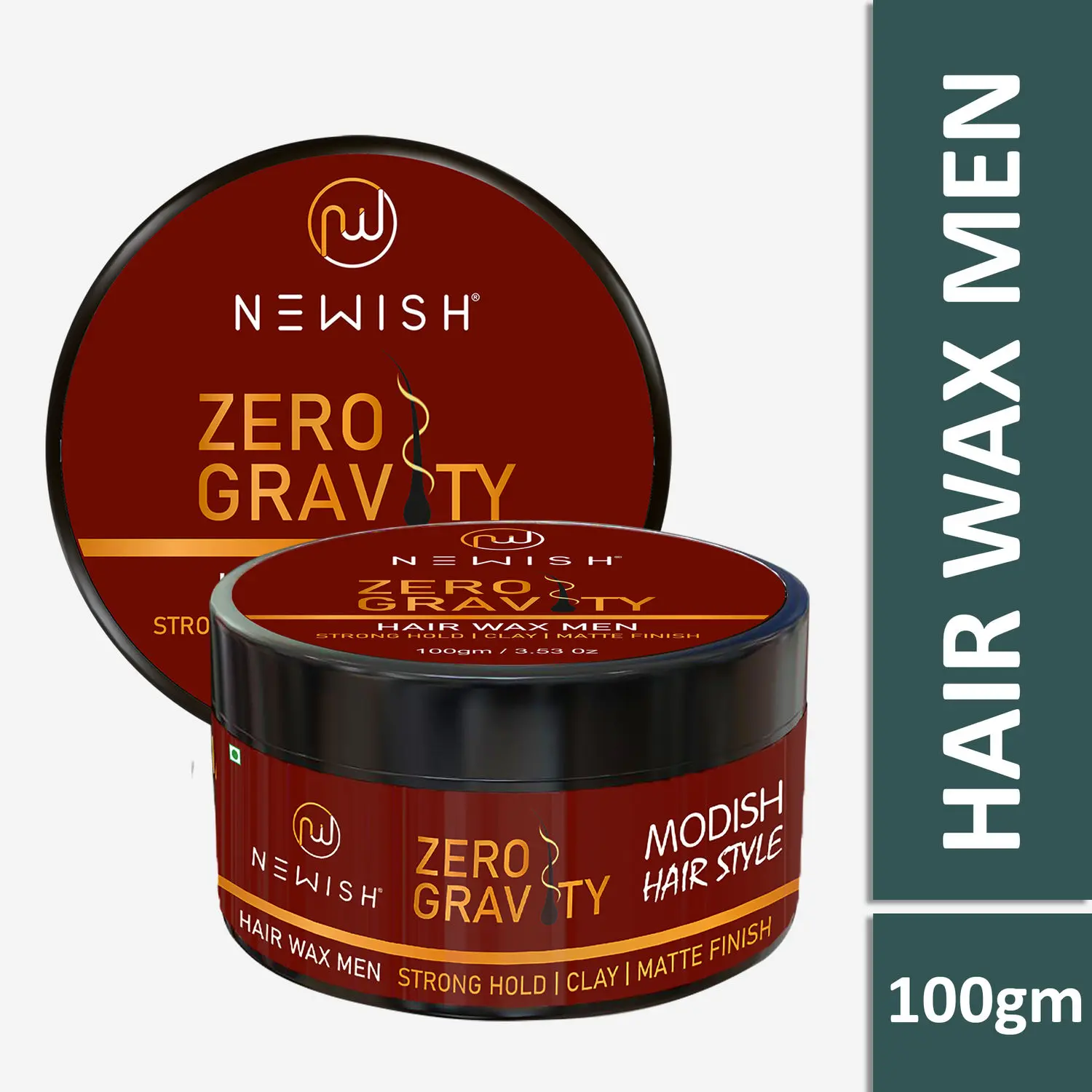 Newish Hair Wax Men Strong Hold 100gm (Pack of 2)