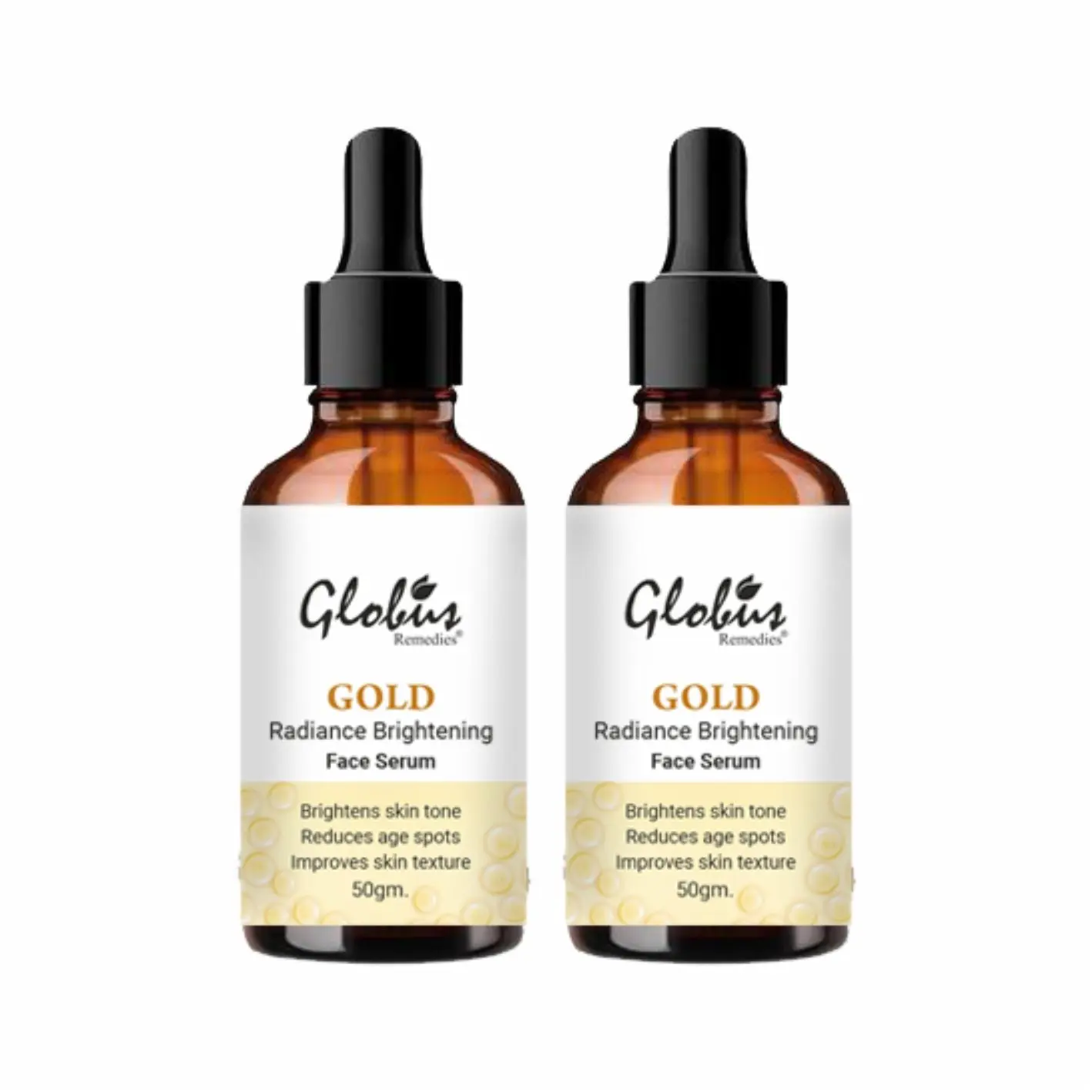 Globus Remedies Gold Radiance Anti Aging Face Serum,  100ml(Pack of 2)