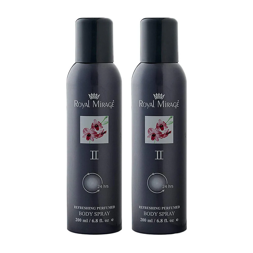 Royal Mirage Ii Refreshing Perfumed Body Spray - Pack Of 2