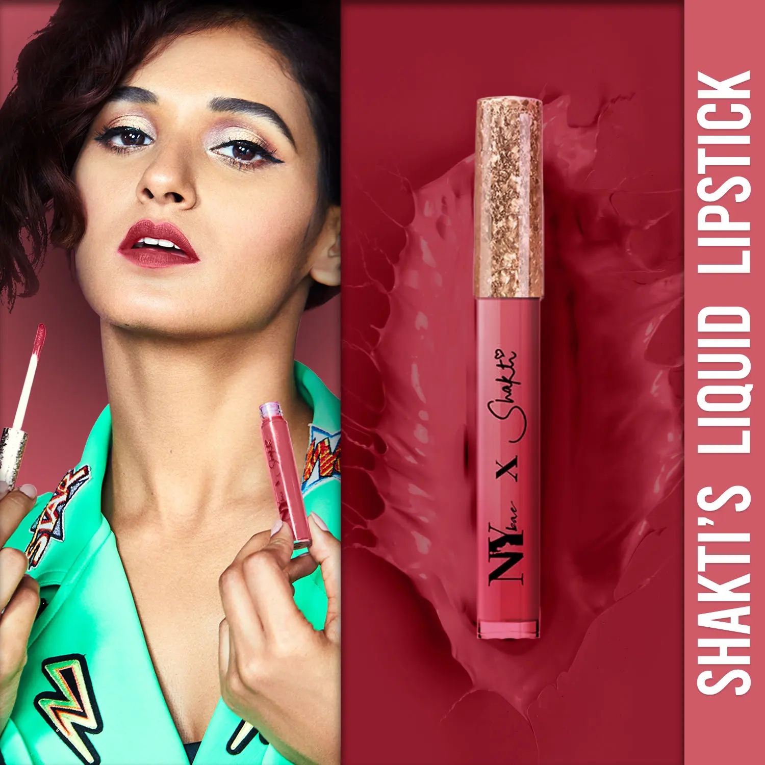 Shakti By NY Bae Liquid Lipstick - Classy Contemporary 14 (2.7 ml) | Red | Matte Finish | Highly Pigmented | Lasts Upto 12+ Hours | Smudge Resistant | Waterproof | Weightless | Vegan | Cruelty & Paraben Free