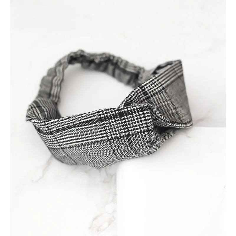 Bellofox Black & White Houndstooth Pattern Hairband