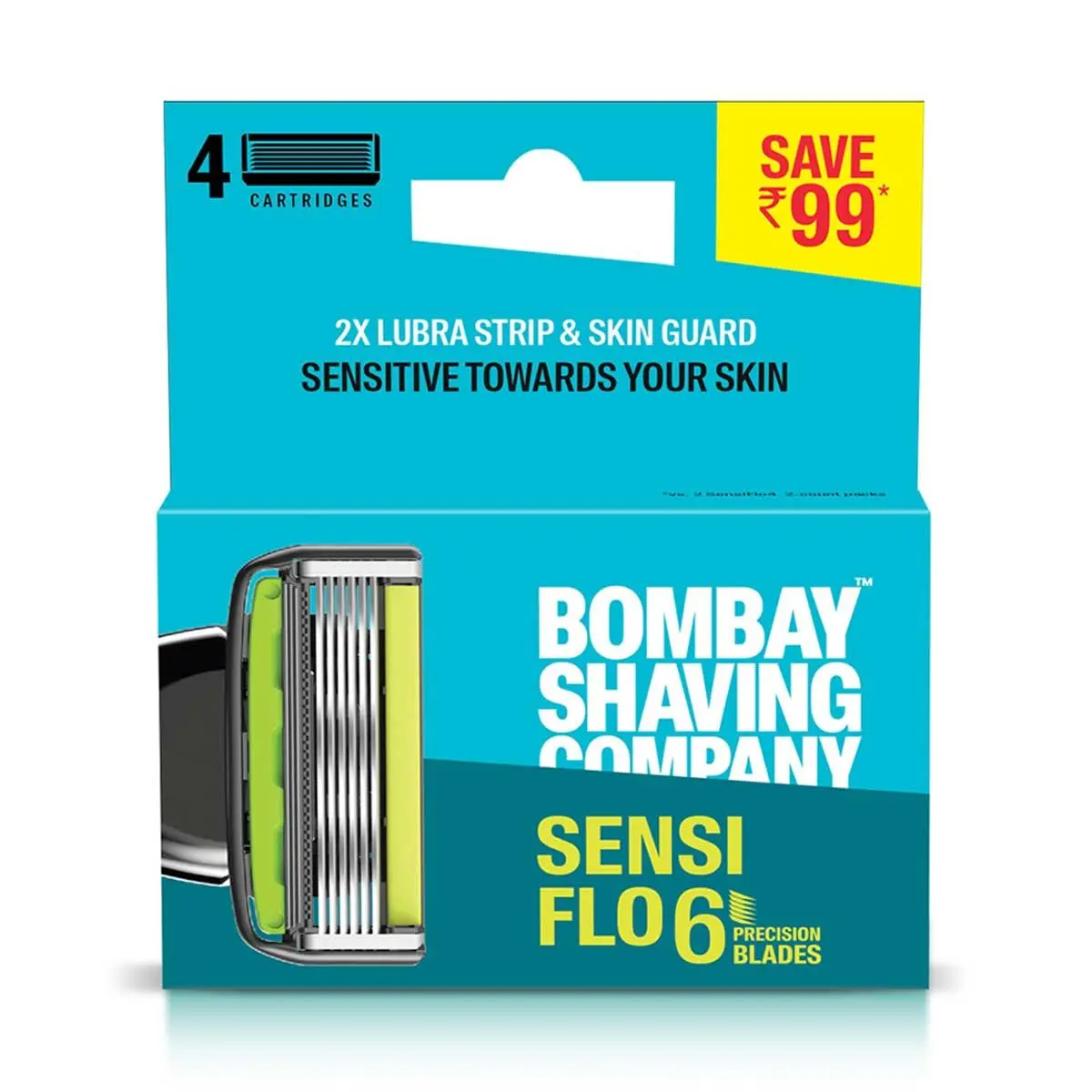 Bombay Shaving Company Sensiflo - 6 Cartridge (Pack of 4) 200 gm
