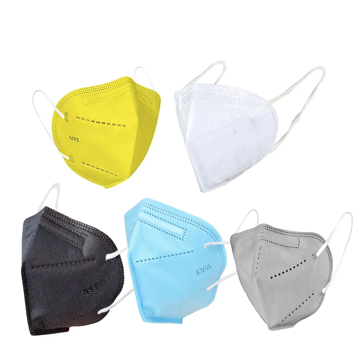 OOMPH Pack of 5 Kn95/N95 Anti-Pollution Reusable 5-Layer Mask