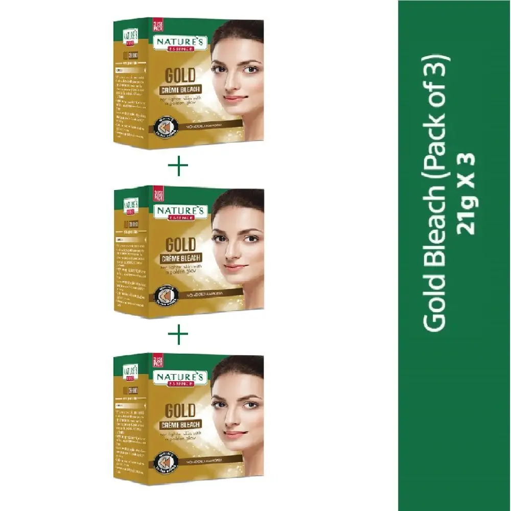 Natures Essence Gold Creme Bleach, 21 g (pack of 3)