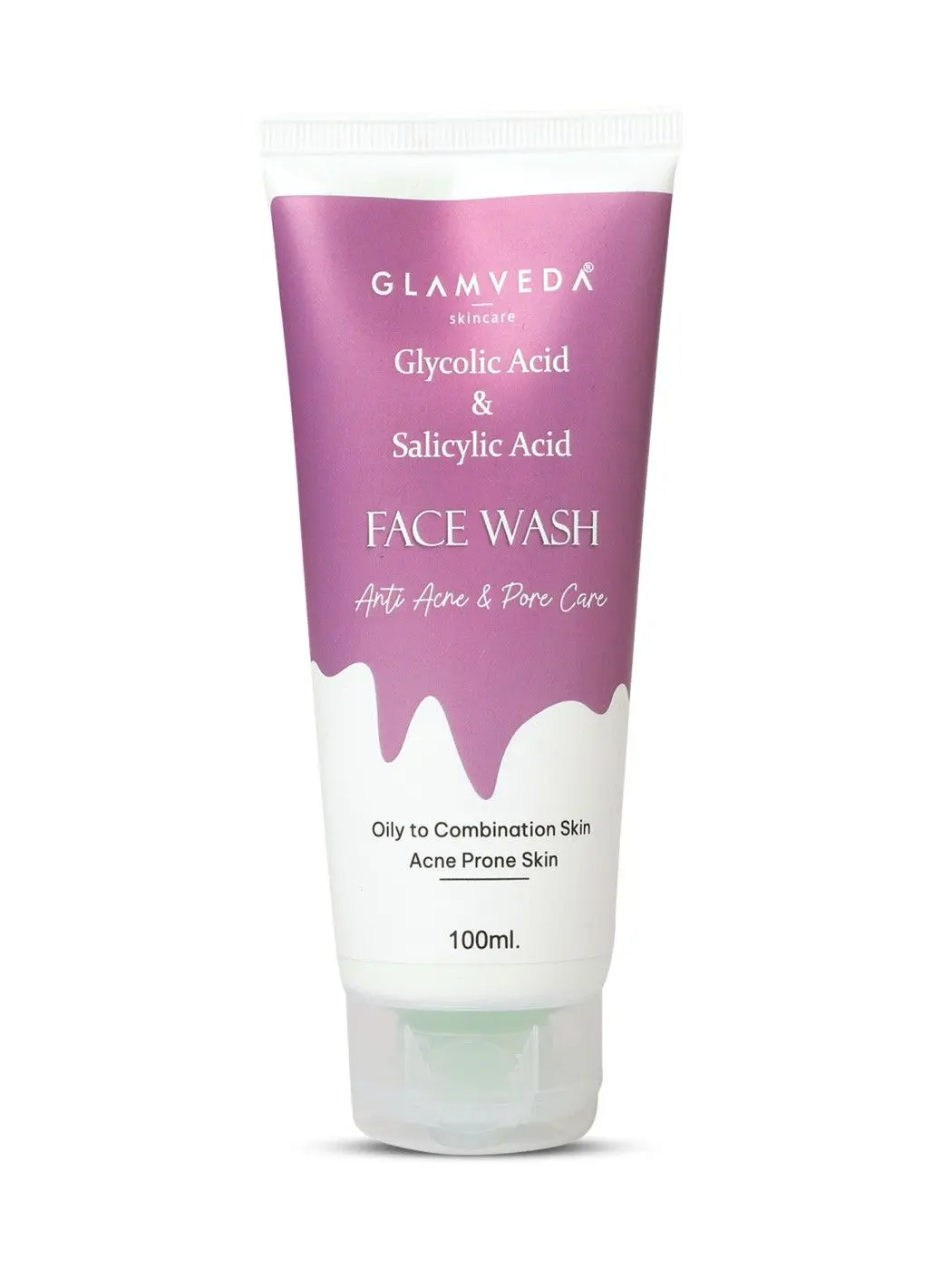 Glamveda Glycolic acid & Salicylic Acid Anti Acne face wash