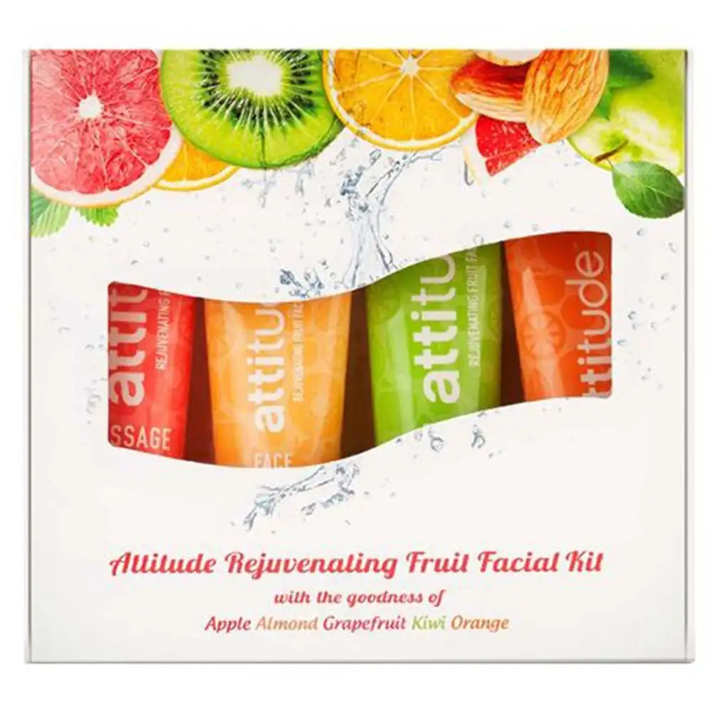 Amway Attitude Rejuvenating Fruit Facial Kit,  4 Piece(s)/Pack  for All Skin Types