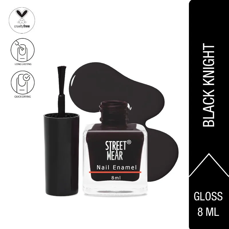 Street Wear Nail Enamel - Black Knight