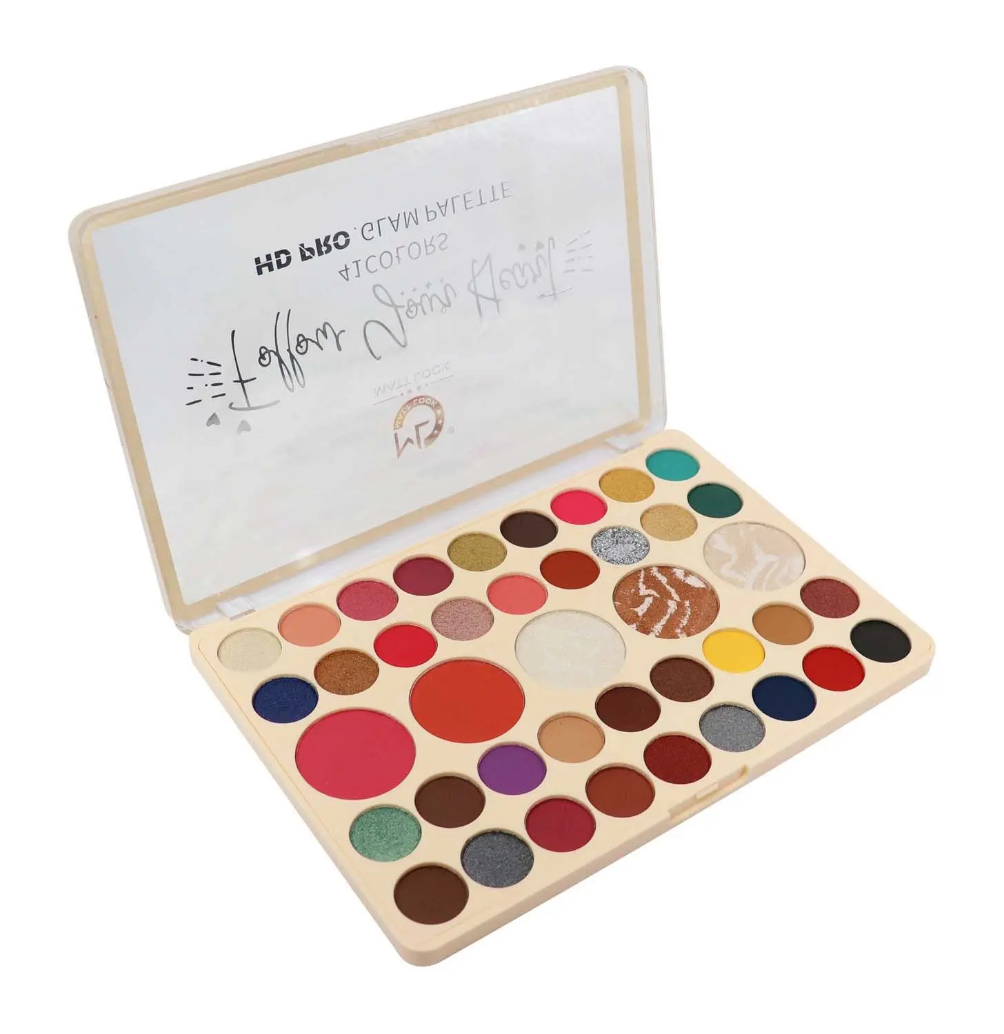 Matt look 41 Colours HD PRO Glam Palette, Multicolor-2 (41.6g)