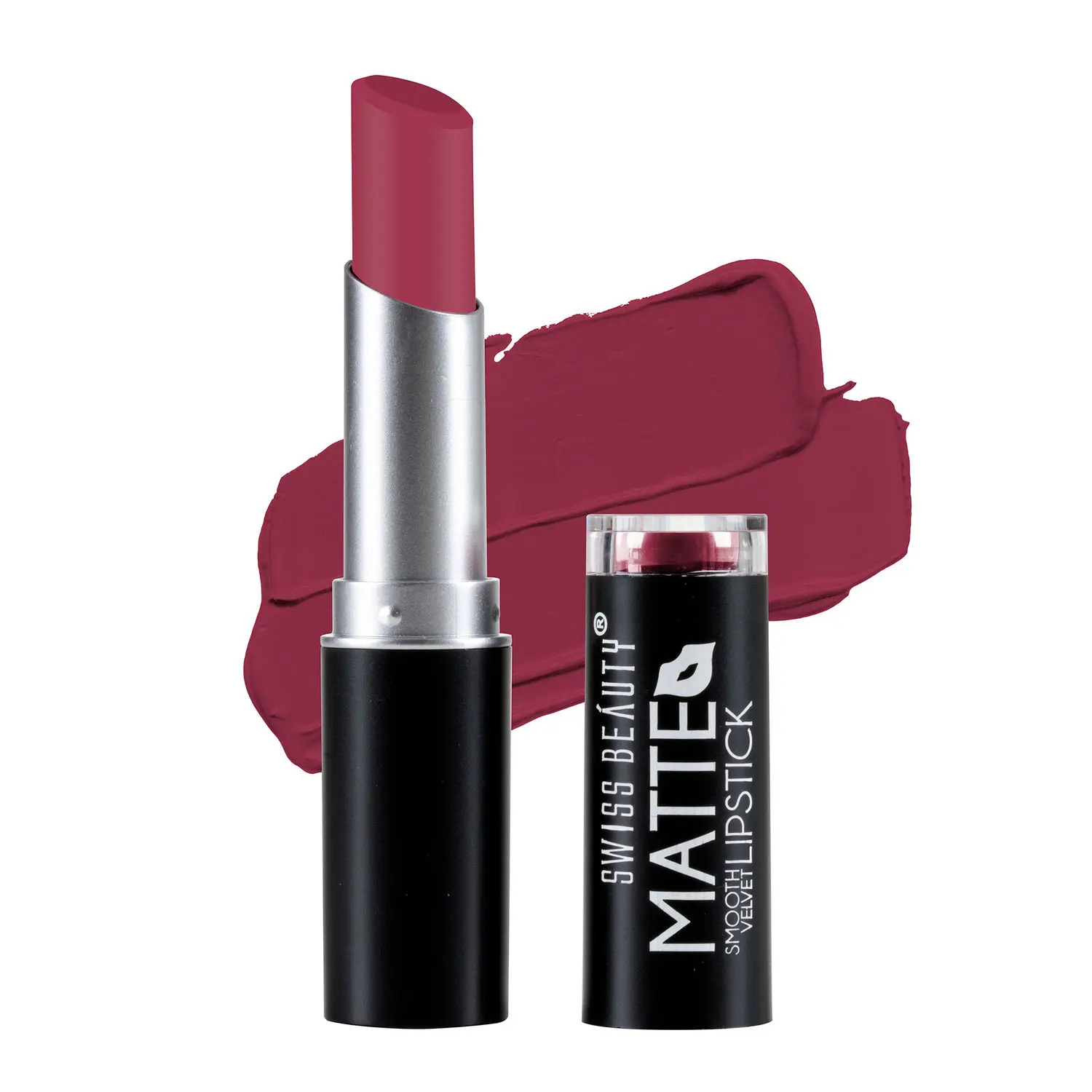 Swiss Beauty Matte Smooth Velvet Lipstick - 302 - Pink Rose - (3.2 g)